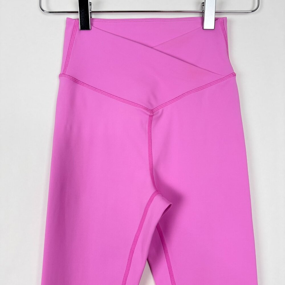 Salt Project Sculpt Cross Over Legging Women's Size S Bubblegum Pink High Rise - Picture 4 of 13